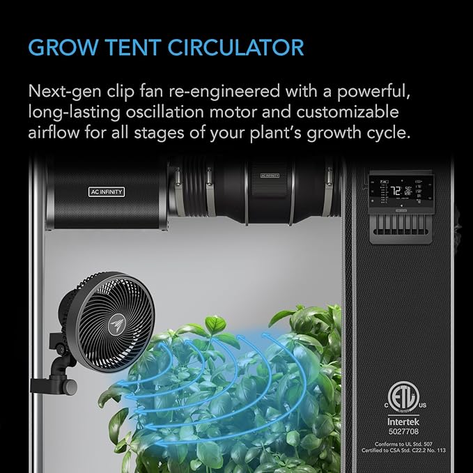 AC Infinity x Athena® Cultivator Kit, Complete 2-Plant Grow Tent System with Blended Line Fertilizer Starter Kit, Dynamic Learning AI Control with WiFi-Integrated Quiet Fans, Full Spectrum EVO Lights - Image 5