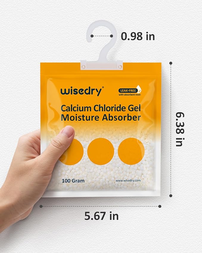 Wisedry Moisture Absorbers 100G (Pack of 10), 100% Leakproof Dehumidifier Bags, Fragrance-Free Disposable Humidity Absorbers for Closet, Basement, Home - Image 6