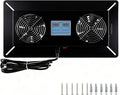 240 CFM Crawlspace Vent Fan, With Thermostat,Humidistat, Crawlspace Fans, For Moisture Reduction, Radon Mitigation, Freeze Protection, Ideal for Basement, Attic, Crawl Space Fan Vent(Black) by Pewoaoa