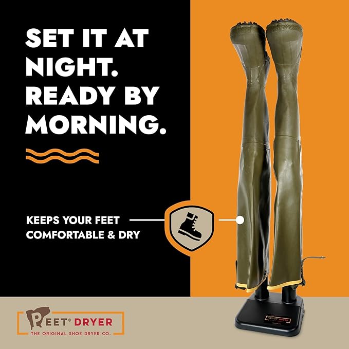 PEET, Wader, Electric Shoe Dryer with 2 Sets of 12" Extensions, Effective Drying for Waders, Tall Boots & Outdoor Gear, Made in USA - Image 2