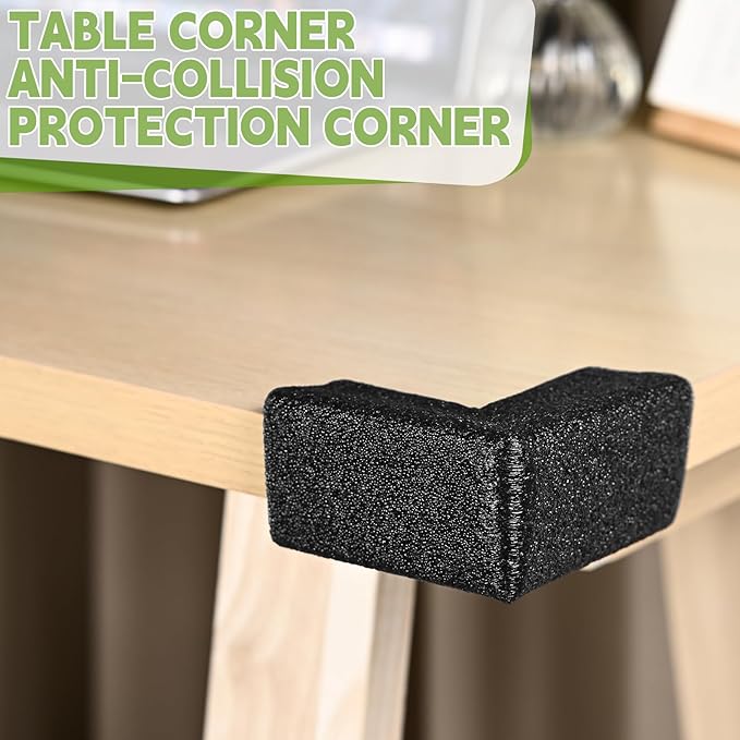 24 Pcs Foam Corner Protectors for Shipping, L-Shaped Edge Guards for TV Moving Box, Picture Frames, Mirrors, and Furniture, Must-Have Moving Supplies (Silk Black) - Image 7