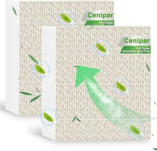 1043 Humidifier Wick Filter Replacement for Es-sick Air-Care Compatible With EP9500 EP9700 EP9800 831000 821000 826000 826800 and Be-mis Space Saver 800 8000 Series Humidifiers(2 Pack) by Cenipar by Cenipar