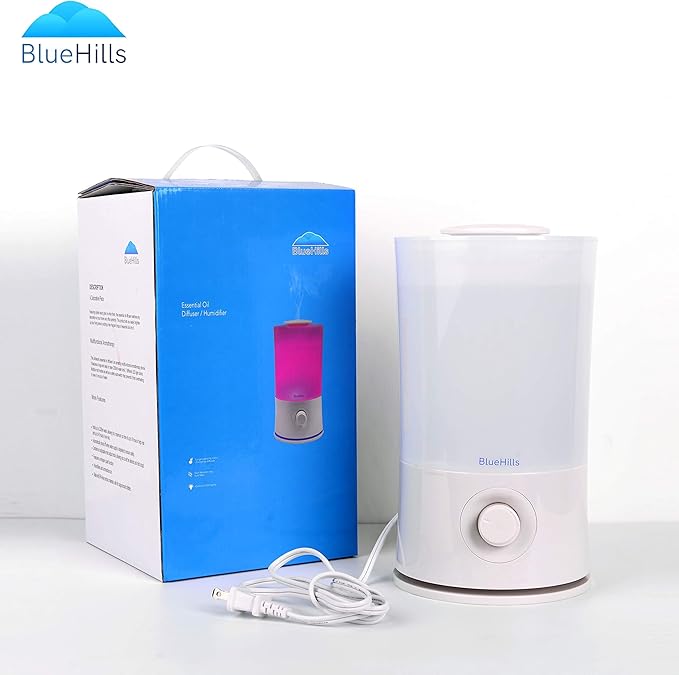 BlueHills Premium 2000 ML XL Large Essential Oil Diffuser Aromatherapy Humidifier for Large Room Home 40 Hour Run Huge Coverage Area 2 Liter Extra Large Capacity Huge Diffuser High Mist White E001 - Image 8