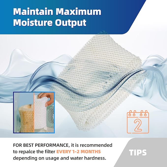 MAF1 Wick humidifier filter Replacement for Essick Air MAF-1 MA0950 Aircare MA1201 MA1200 MA09500 MA12000 MA12001 MA12010 Fits Kenmore 14906 14410 15412 299981 Cool Mist Humidifier Filters - 2 Pack - Image 4