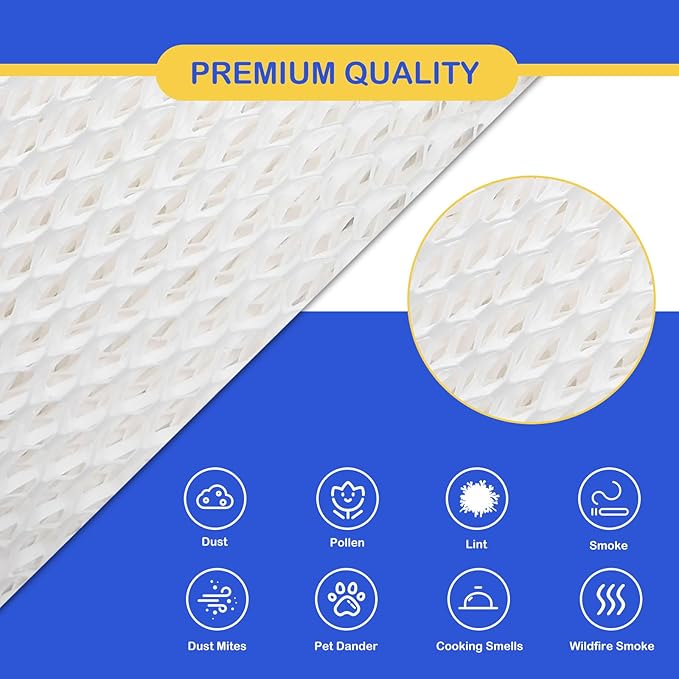 MDH-0103JB Humidifier Wicking Filter Replacement Compatible with Mainstays MDH-0103JB Humidifier Wick Filters, Made with Wood Pulp, Paper Filter, 4 Pack - Image 2