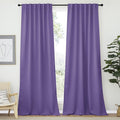 NICETOWN Bedroom Blackout Curtain Panels - (Lilac Purple Color) 52 x 108 Inch, 2 PCs, Insulating Energy Saving Solid Rod Pocket Blackout Drapes for Hall, Villa by NICETOWN