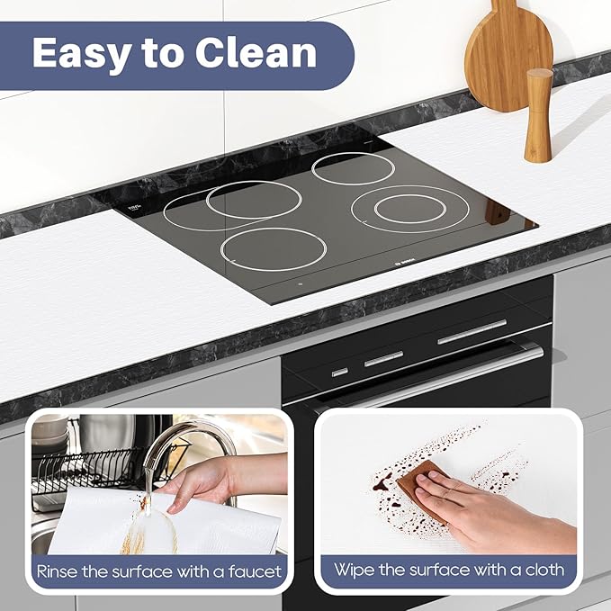 Drawer Liner, Shelf Liners for Kitchen Cabinet Waterproof & Oil-Proof Cupboard Liner Non-Slip Drawer Mat PVC Material Non Adhesive Kitchen Liner for Countertop White 17.5 x 393.7 Inches - Image 7