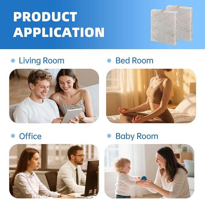 GA-19 GA900 Evaporator Pad Humidifier Water Panel Filter Compatible with GeneralAire 900 & 1000 Humidifiers GFI #7919 2 Packs - Image 8