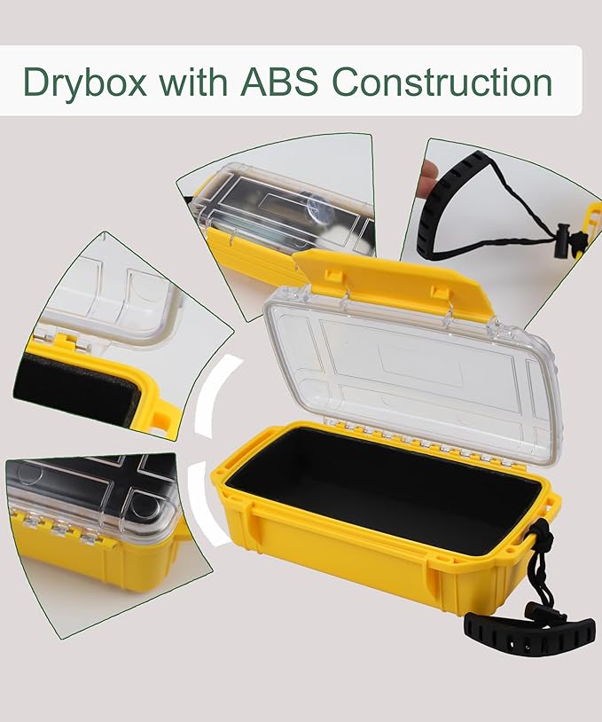 Waterproof Box Dry Box for Kayaking Boat Waterproof Storage Box, Water Tight Container Protective Case 8.5" L x 5" W x 2.8" H - Image 6