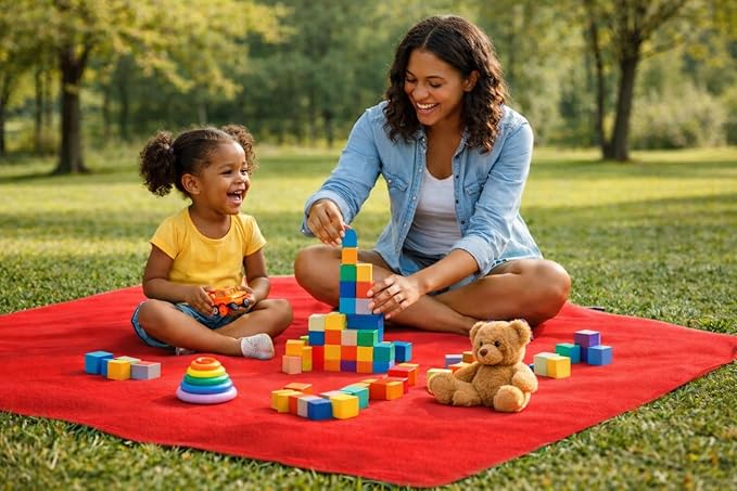 Premium Deluxe * 100% Waterproof Blanket Guarantees to Keep Your Bed Dry! Crinkle-Free Ultra-Soft Fleece Furniture Protector for People Kids Pets. EZ Wash/Dry Red/Grey Reversible 60x40 - Image 4