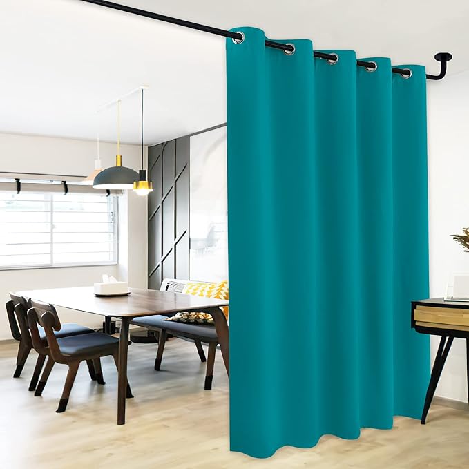NICETOWN Peacock Teal Bedroom Blackout Curtain Panel, 1 Panel, 70 x 84 inch, Privacy Window Thermal Insulated Blackout Drape/Drapery for Loft, Guestroom by NICETOWN