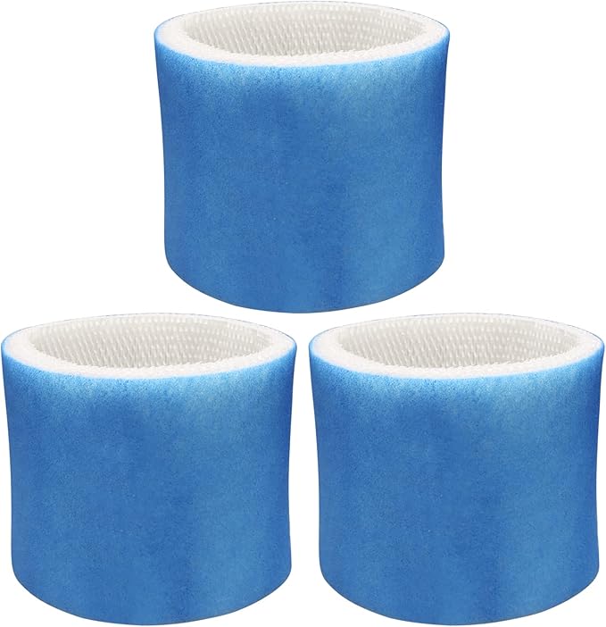 Smilyan 3 Pack Upgraded Blue Mesh Treated Layer HC-14 Humidifier Replacement Wicking Filter E for Honeywell HCM-6009 HCM-6011 HEV680 HEV685 Series Humidifier, Part # HC14PF3 HC-14V1 HC-14 HC-14N by Smilyan