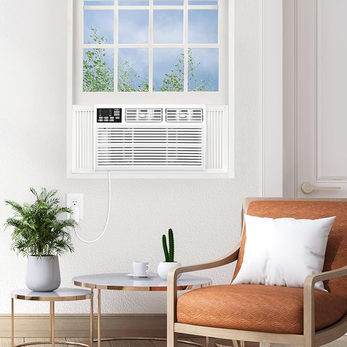 Whirlpool 18,000 BTU Window Air Conditioner with Dehumidifier, 230V, Window AC for Large Rooms up to 1000 Sq. Ft., Bedroom, Living Room, Apartment, with Remote, 3 Speeds, and 24H Timer, White - Image 11