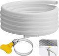 16.5 Ft Dehumidifier Drain Hose 3/4" FHT- Cuttable Leakproof Dehumidifier Discharge Hose for Drainage- Flexible Universal Corrugated Drain Hose Replacement with Clamp for Most Dehumidifier by Nkiy+Quen