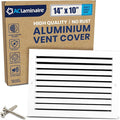 14x10 Inch (Duct Hole) Air Return Vent Cover Decorative – Premium Aluminum AC Vent Cover for Ceiling & Wall, Rustproof Grille, Ideal for Home HVAC Grille, Durable & Easy to Install by ACLAMINAIRE by LAMINAIRE