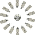 High Pressure Outdoor Anti-drip Fogging Spray Head Outdoor Cooling Misting System Nozzle, UNC 10/24 Stainless Steel Misting Nozzles 0.012" Orifice (0.3mm), Silver Tone,15 Pcs by SdeNow
