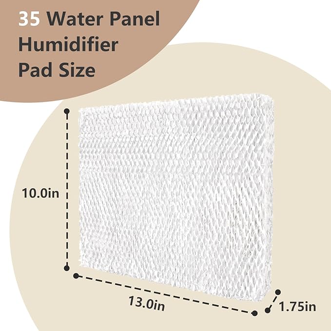 35 Water Panel Humidifier Pad Compatible with Lennox Healthy Climate X2661, for HCWB3-17(17A, 17K, 17AK), HCWP3-18, HCWP3-18A, WB3-17(17A) ＆ WP3-18(18A) Model Humidifiers - 2Pack - Image 2