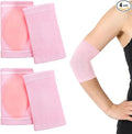 2 Pairs Elbow Moisturizing Sleeve for Women, Soft Gel Cover Elbow Protector Sleeves Elastic Gel Pads for Moisturizing Dry Cracked Skin Care by Unknown