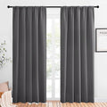 NICETOWN Blackout Curtain Panels for Living Room, Grey, 2 Panels, W52 inches x L84 inches, Energy Efficient & Noise Reducing Thermal Insulated Rod Pocket Blackout Drapes/Draperies for Window by NICETOWN