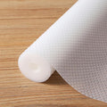 FLPMIX 14-Inch Clear Shelf Liner: Waterproof Kitchen Cabinets Drawer Liners 14 x 300 - Non-Adhesive Easy to Clean Refrigerator Mat for Pantry Shelves by FLPMIX