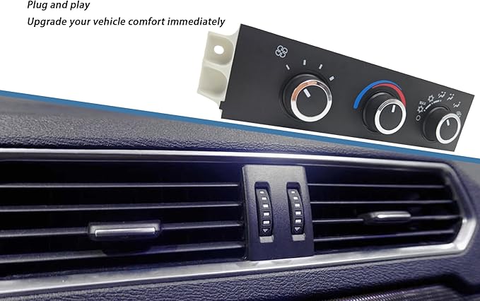 599-217 Front HVAC Climate Control Module Panel is Compatible with 1996-2020 Chevy Express and GMC Savana A/C Heater Control Switch - Image 3