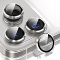 2 Pack Camera Lens Protector for iPhone 17 Pro Max/17 Pro 2025,9H Tempered Glass Scratch Resistant Metal Ring Camera Cover,Case Friendly Camera Screen Protector Accessories,Silver by AFENGBOX
