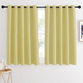 NICETOWN Blackout Curtains 54 Inches Long, Thermal Insulated Room Darkening Curtains for Bedroom, Window Treatment Drapes for Living Room Nursery (W66 x L54 Inch, Paler Yellow, 1 Panel) by NICETOWN