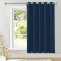 NICETOWN Blackout Wide Blinds for Sliding Door, Moroccan Blue, W70 x L72, 1 Panel, Insulated Noise Reduction Drapes, Privacy Vertical Curtain for Living Room&Bedroom by NICETOWN
