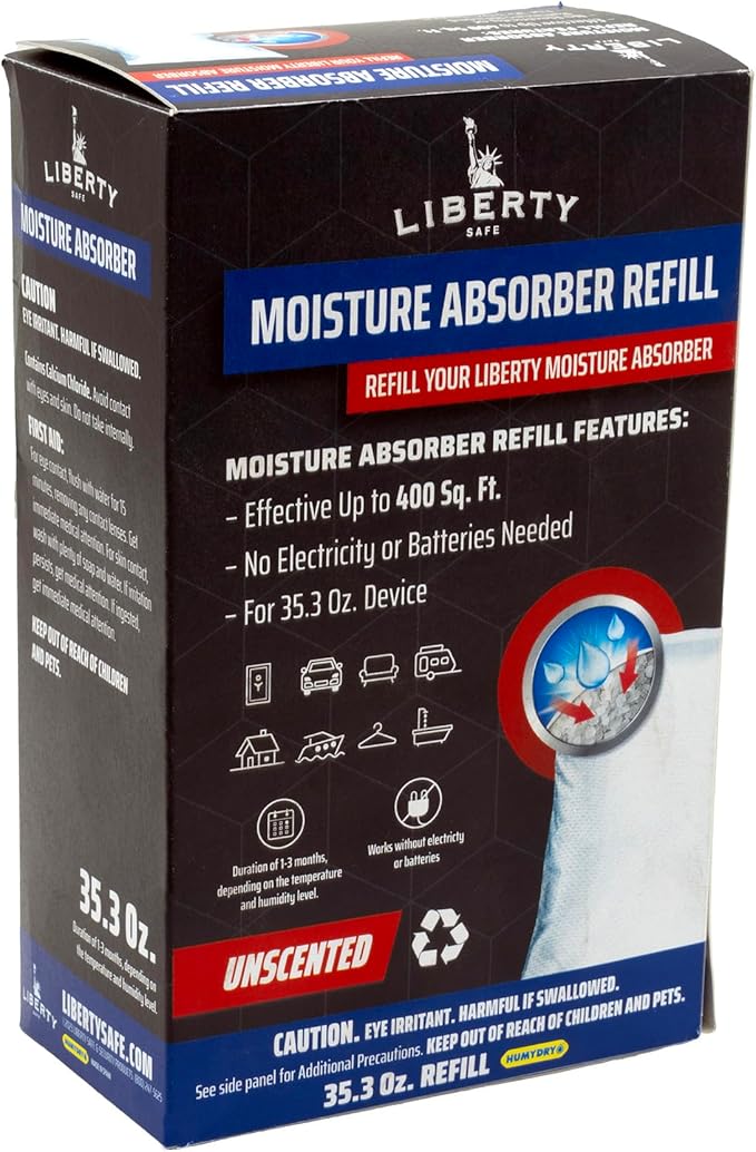 Liberty Safe Humydry Moisture Absorber - Protects Valuables from Moisture Damage - Gun Safe - Rust Prevention (35.3 Refill Only) by LIBERTYSAFE