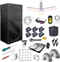 Complete Mylar Growing Tent, 4x4 Grow Tent Kit 48"x48"x80" Indoor Plant Growing Room, LED Full Spectrum Grow Light Ventilation Inline Fan + Acceseries by iMeshbean
