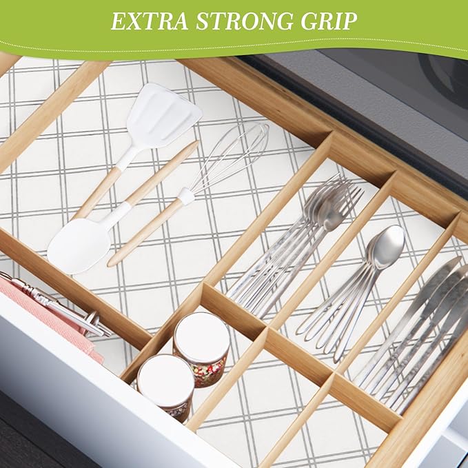 Cooyes 6pcs 12" x 24" Refrigerator Drawer Liners, Fridge Organizers and Storage, Washable Absorbent Fridge Bin Liners, Refrigerator Shelf Mats Air Circulating Non-Slip Non-Adhesive - Image 8