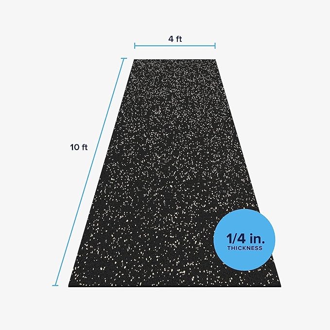Flooring Inc's 1/4" Thick Tough Rubber Flooring Roll | Flexible Recycled Rubber Floor Mats for Home Gym | Heavy Duty Rubber Mat for Home Gyms, Sheds, Horse Stall Mat or Trailer - Image 3