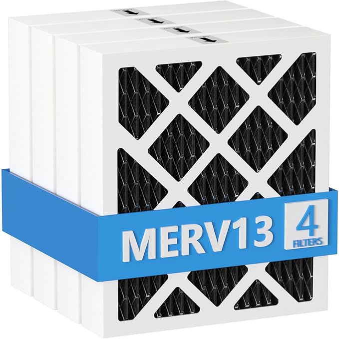 PN07126 MERV 13 Dehumidifier Carbon Filter Replacement Compatible with Sanidry Sedona Dehumidifier PN07126 Replacement Filter, 4 Pack Black by Cooyafan
