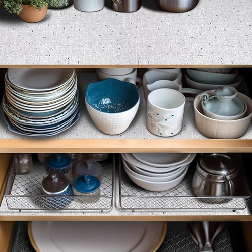 12 x 120 Inch Shelf Liner Non Adhesive Drawer Liner, Waterproof Shelf Liner Durable Anti-Slip for Kitchen Cabinets Shelf Liners for Kitchen Cabinets - Image 2