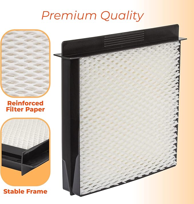Ximoon 1040 Replacement Humidifier Wick Filter for Essick Aircare Humidifier Model B40 B40-C 3D6-100 7D6-100 B23-710 B23-810 D46-720 MA-0300 MA-0500 TD6-710 E27-000 E35-000 5000 7000-4 Pack - Image 3