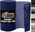 GORILLA GRIP powerGRIP Drawer Shelf and Cabinet Liner, Thick Strong Hold, Non-Adhesive Liners Protect Kitchen Cabinets and Cupboard, Bathroom Drawers, Easy Install, Breathable Mat, 12" x20', Navy Blue by GorillaGrip