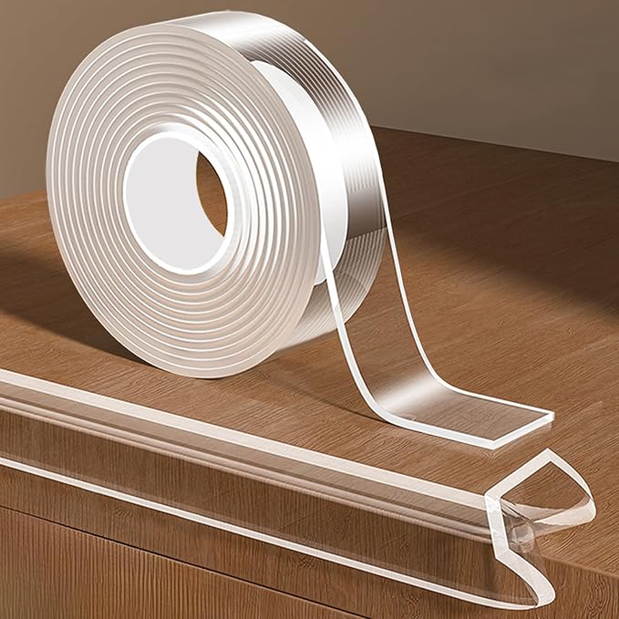 Edge Corner Protector Baby Proofing,Soft Clear Furniture Table Corner Guard & Edge Safety Cabinet Door Bumper,Crib Bumpers,Wall Protector,6.6ft(Width 0.8 in，Thickness 0.08 in) by Unknown