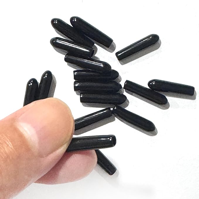 uxcell 20pcs Rubber End Caps 2.5mm ID Vinyl Round Tube Bolt Cap Cover Thread Protectors Black - Image 5