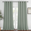 NICETOWN Sage Green Blackout Curtains for Bedroom - Grommet Thermal Insulated Family Home Window Treatments Solid Room Darkening Privacy Drape for Living Room (W52 x L108, 1 Panel) by NICETOWN