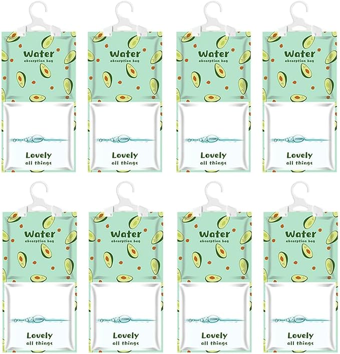 Moisture Absorbers Packets, 8 Pack - Eliminates Musty Odors for Fresher, Cleaner Air, Humidity Packs, Dessicant Packets, Hanging Closet Dehumidifier Bags（pawpaw） - Image 6