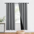 NICETOWN Silver Grey Full Shade Curtain Panel, Energy Smart & Noise Blocking Out Blackout Drape for Dining Room Window, Thermal Insulated Guest Room Lined Window Dressing(1 PC, 46 x 72 inch) by NICETOWN