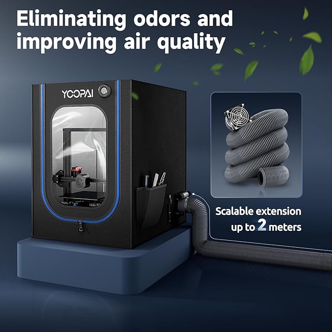 3D Printer Enclosure with Ventilation Kit, LED Light,Thermo-Hygrometer, Premium Fireproof Dustproof Tent Constant Temperature Protective Cover for Creality Ender 3 V3 SE/KE/Ender 3/3 Pro/3V2/3S1/Neo - Image 4