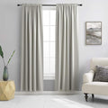 DONREN 2 Panels Blackout Curtain Panels for Bedroom - Room Darkening Thermal Insulated Drapes with Rod Pocket (Light Gray,60 by 84 Inch) by DONREN