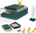 25 Eggs Incubator, Incubators for Hatching Eggs, with Automatic Egg Turning and Humidity Control, Egg Candler, Auto Water Replenishment, for Hatching Quail, Chicken, Duck, Goose Eggs (Dark Green) by Loyala