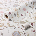 Floral Non-Slip Shelf Liner, 16IN x 10FT Non-Adhesive and Strong Non-Slip Floral Shelf Cabinet Drawer Liners for Kitchen, Waterproof Cupboard Liners,Easy to Clean by Amiitay