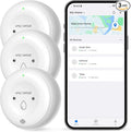 APEC WATER WiFi Water Leak Detector for Home, App Connected get Real-Time Alerts, Highly Reliable Dual Sensor Wet Moisture Detection (3PK) by APECWaterSystems