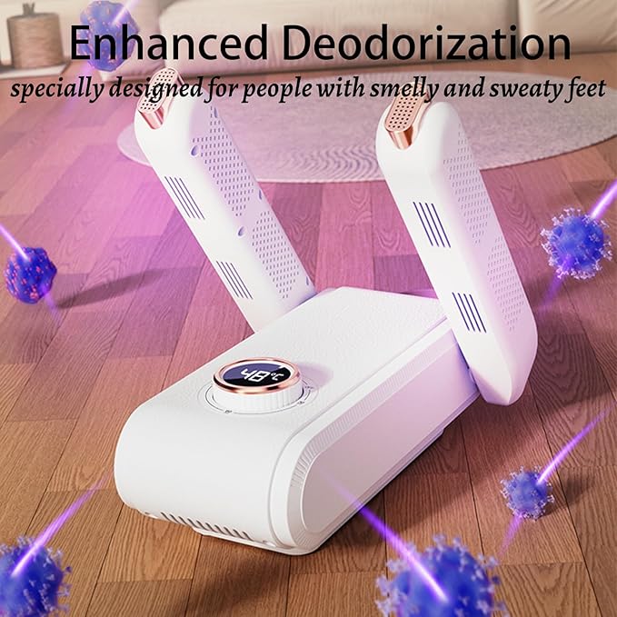 Boot Dryer for Work Boots，Shoe Dryer with Heat Blower， Shoe Dryers for Sneakers, Doubles as Glove, Helmet & Boxing Glove Dryer- Helps Reduce Odor(white) - Image 8