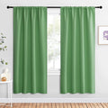 NICETOWN Blackout Curtains for Living Curtains, Froest Green, 1 Pair, 34-inch W x 72-inch L, Home Decorations Thermal Insulated Solid Pole Top Blackout Drapes for Living Room by NICETOWN