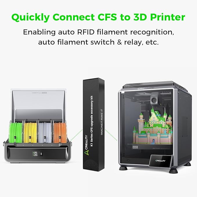 Official Creality K1 Series CFS Upgrade Accessory Kit and Creality CFS Filament System, Multi-Color Printing Upgrades Accessories with Filament System for K1 SE,K1C, K1 Max 3D Printers - Image 2