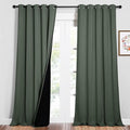 NICETOWN Full Shading Curtains for Windows, Super Heavy-Duty Black Lined Blackout Curtains for Bedroom, Privacy Assured Window Treatment (Dark Mallard, Pack of 2, 62 inches W x 95 inches L) by NICETOWN
